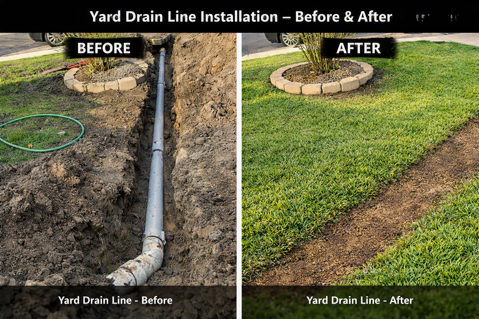 Plumber clearing and repairing sewer line and main water line during home repair service